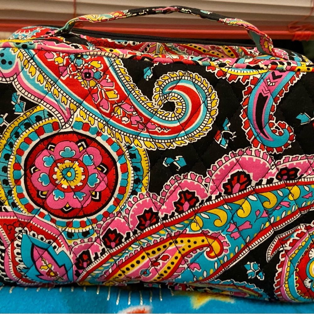 Classic Vera Bradley Paisley Cosmetic Bag
